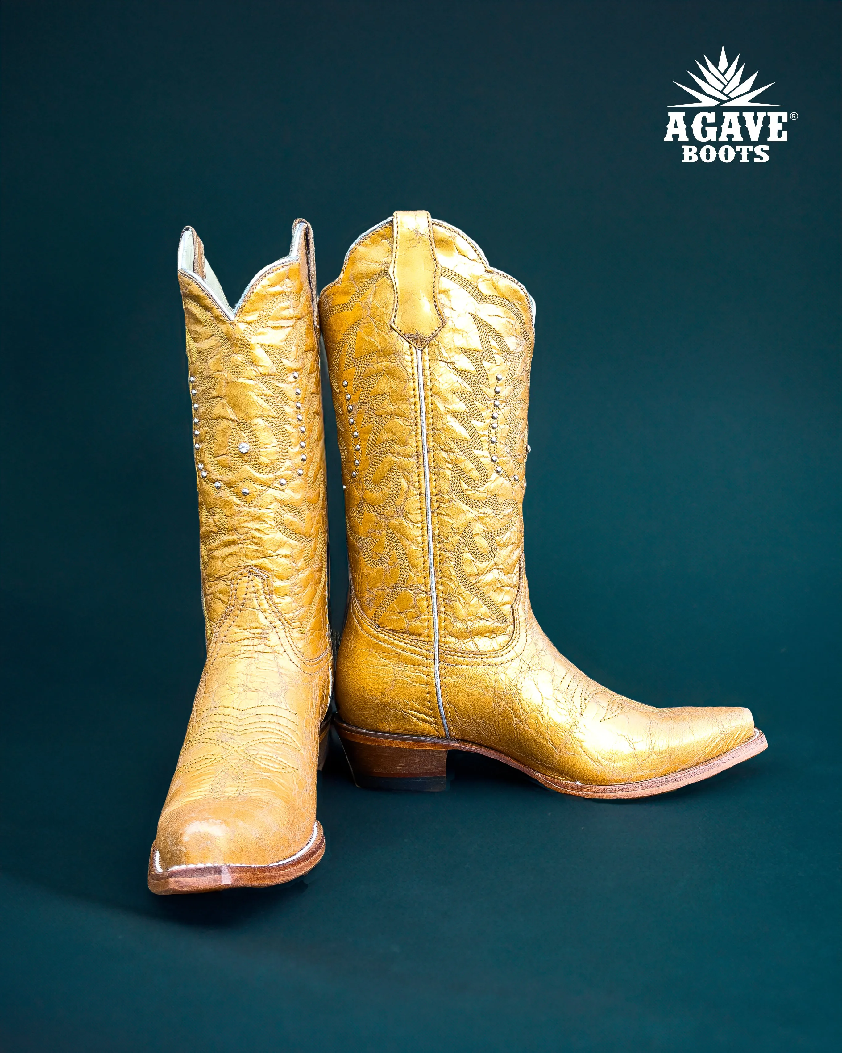 METALLIC GOLD | WOMEN COWBOY BOOTS