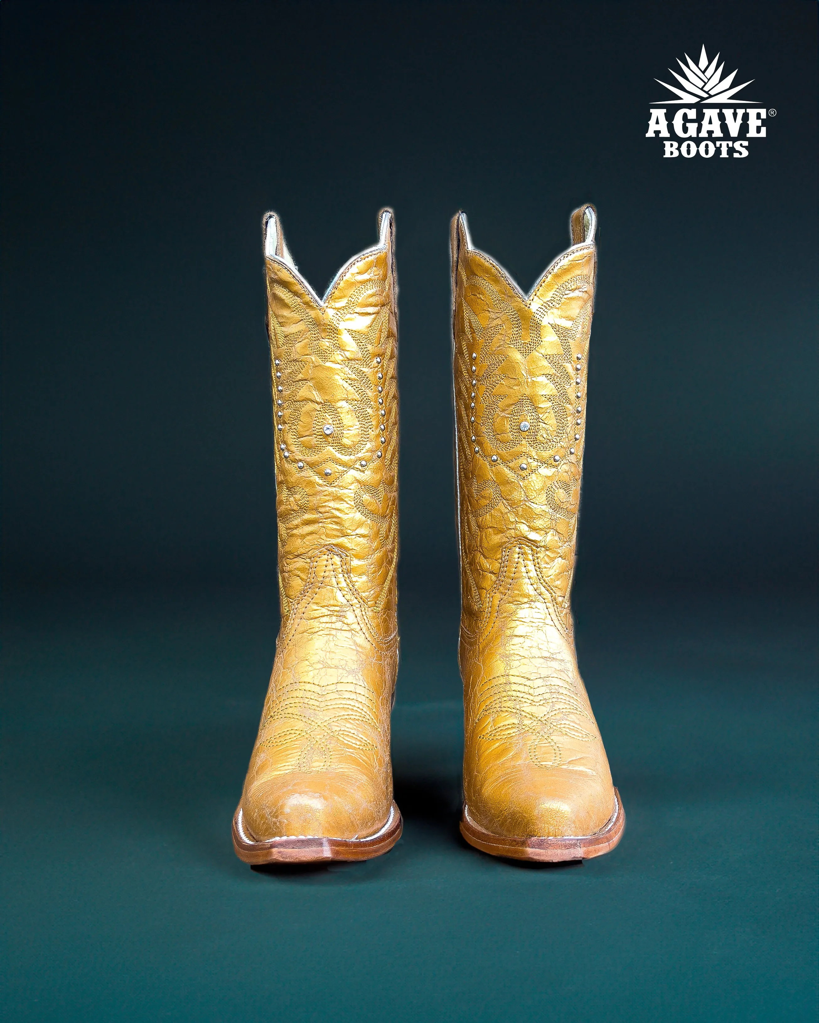 METALLIC GOLD | WOMEN COWBOY BOOTS