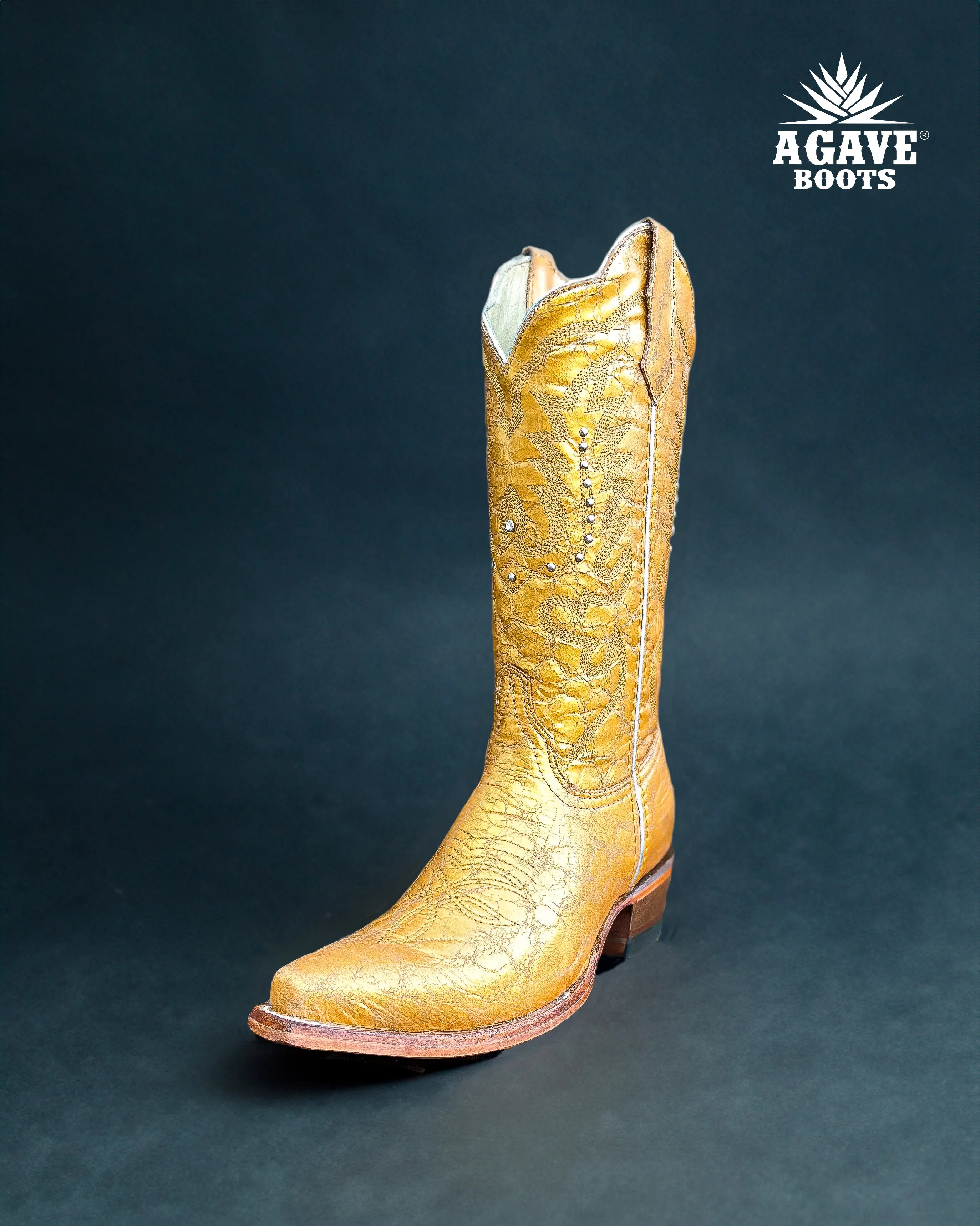 METALLIC GOLD | WOMEN COWBOY BOOTS