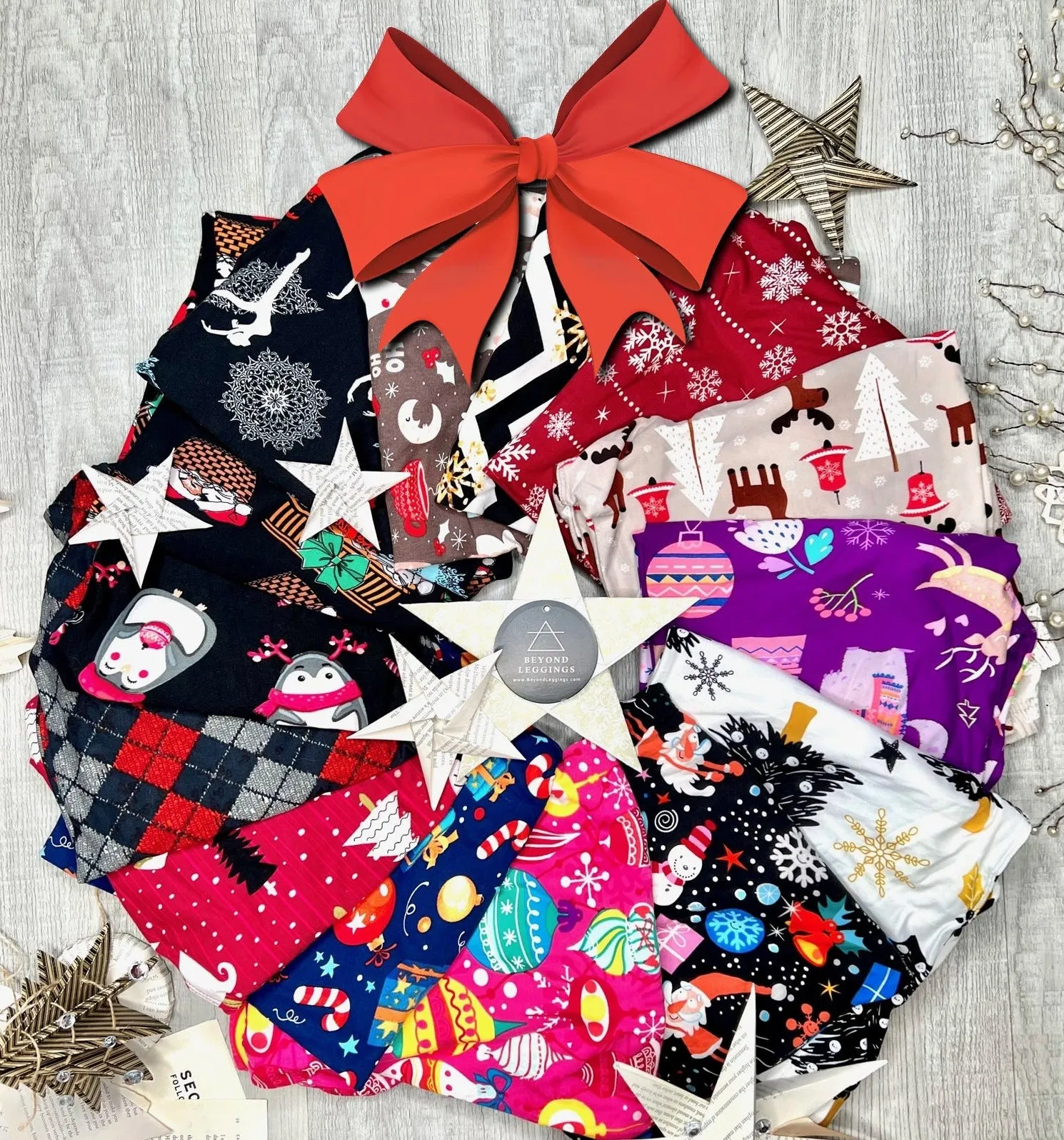 Mystery Christmas Print Soft Leggings