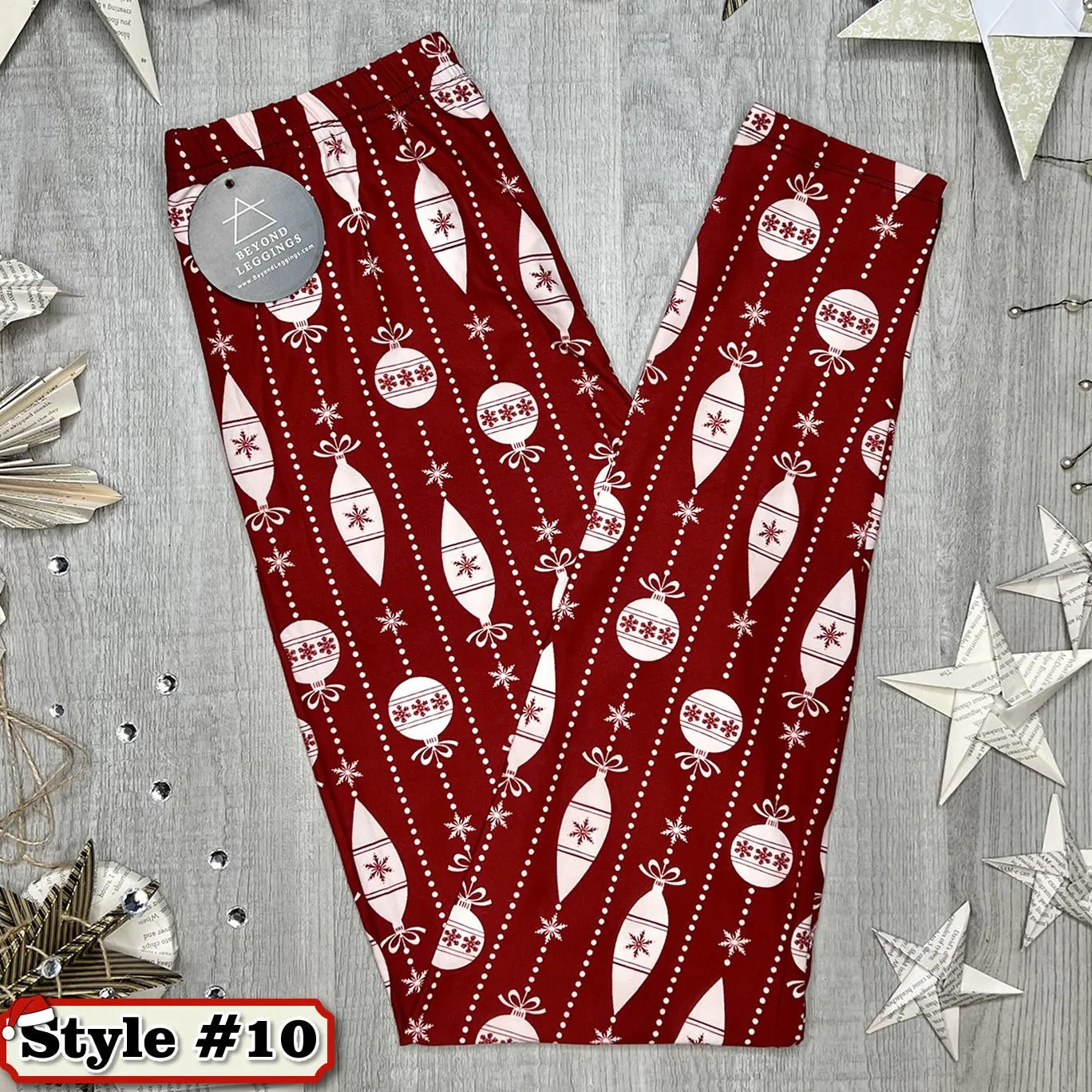 Mystery Christmas Print Soft Leggings