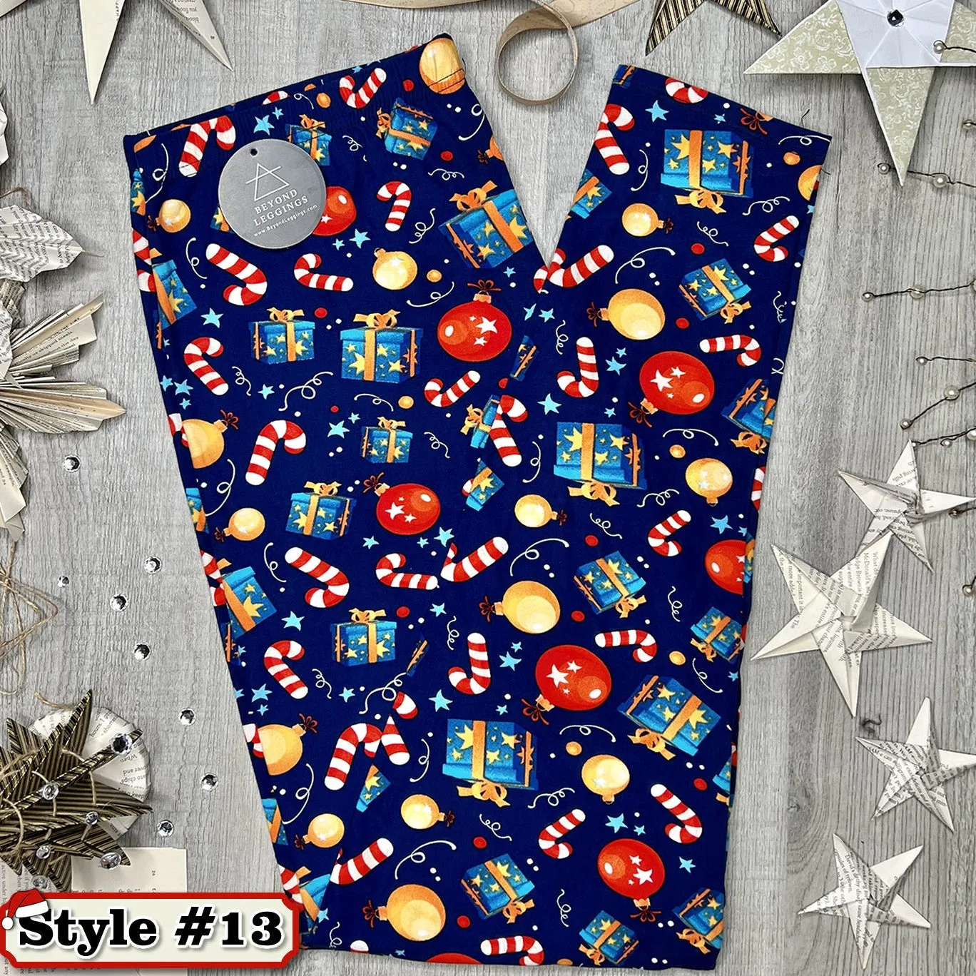 Mystery Christmas Print Soft Leggings