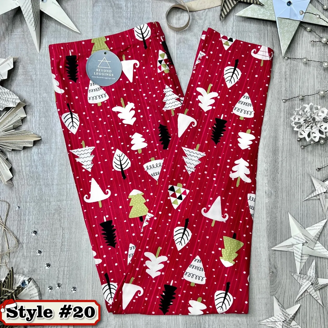 Mystery Christmas Print Soft Leggings