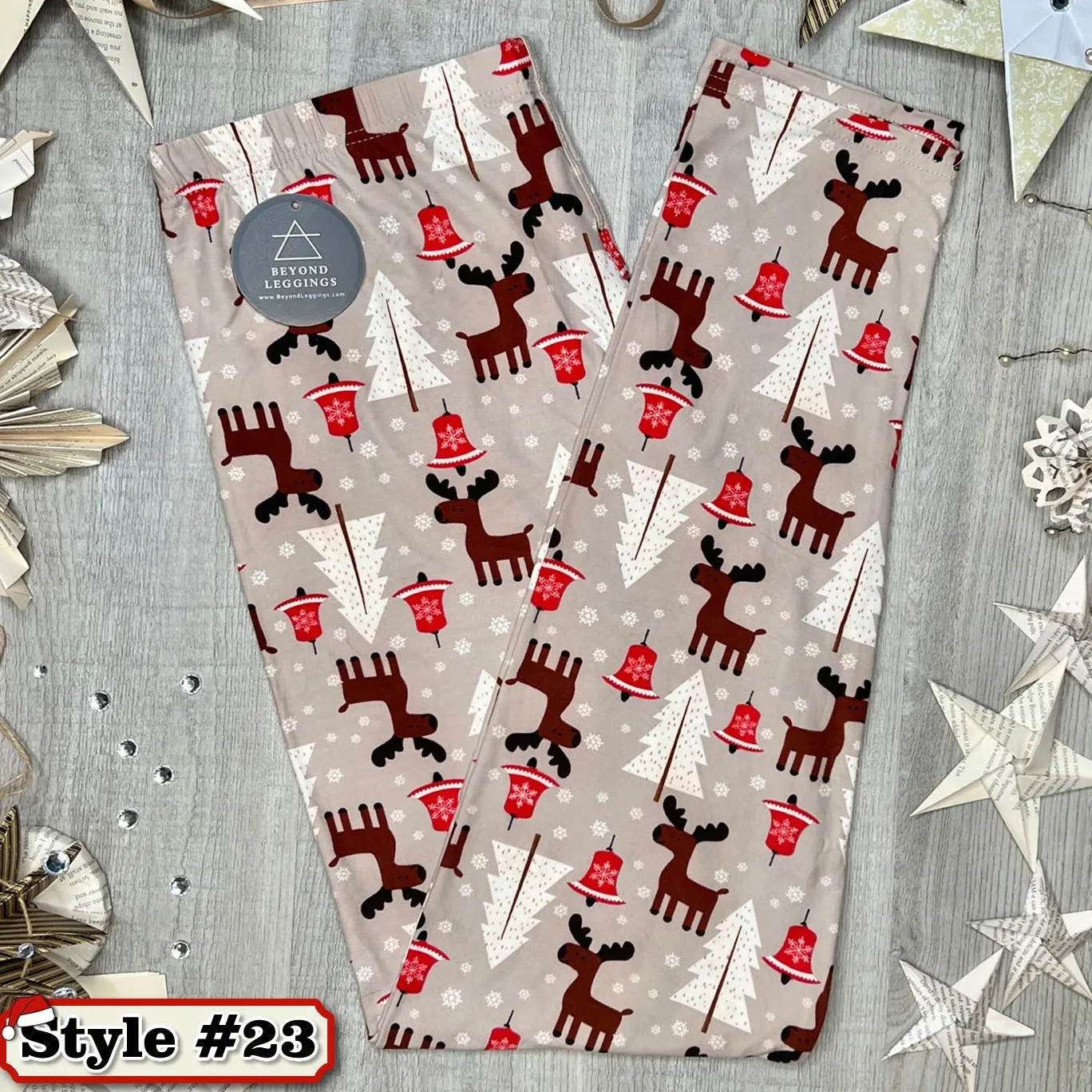 Mystery Christmas Print Soft Leggings