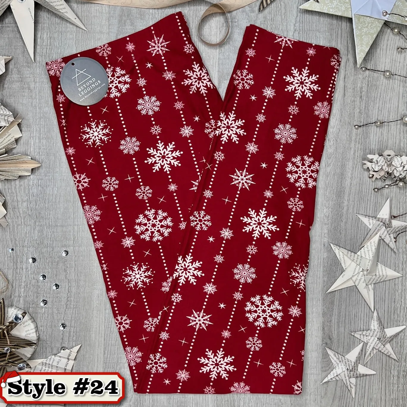 Mystery Christmas Print Soft Leggings