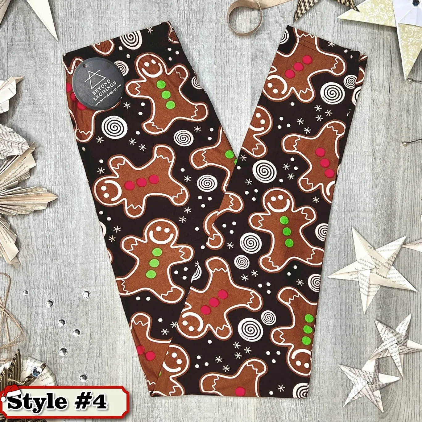 Mystery Christmas Print Soft Leggings