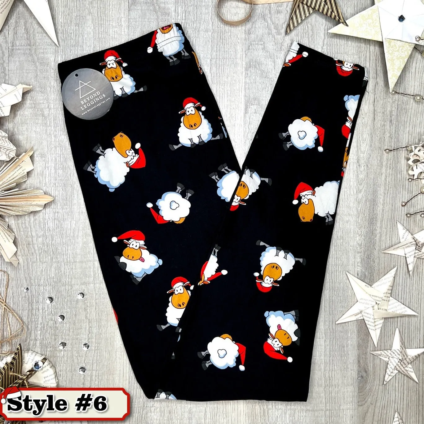 Mystery Christmas Print Soft Leggings