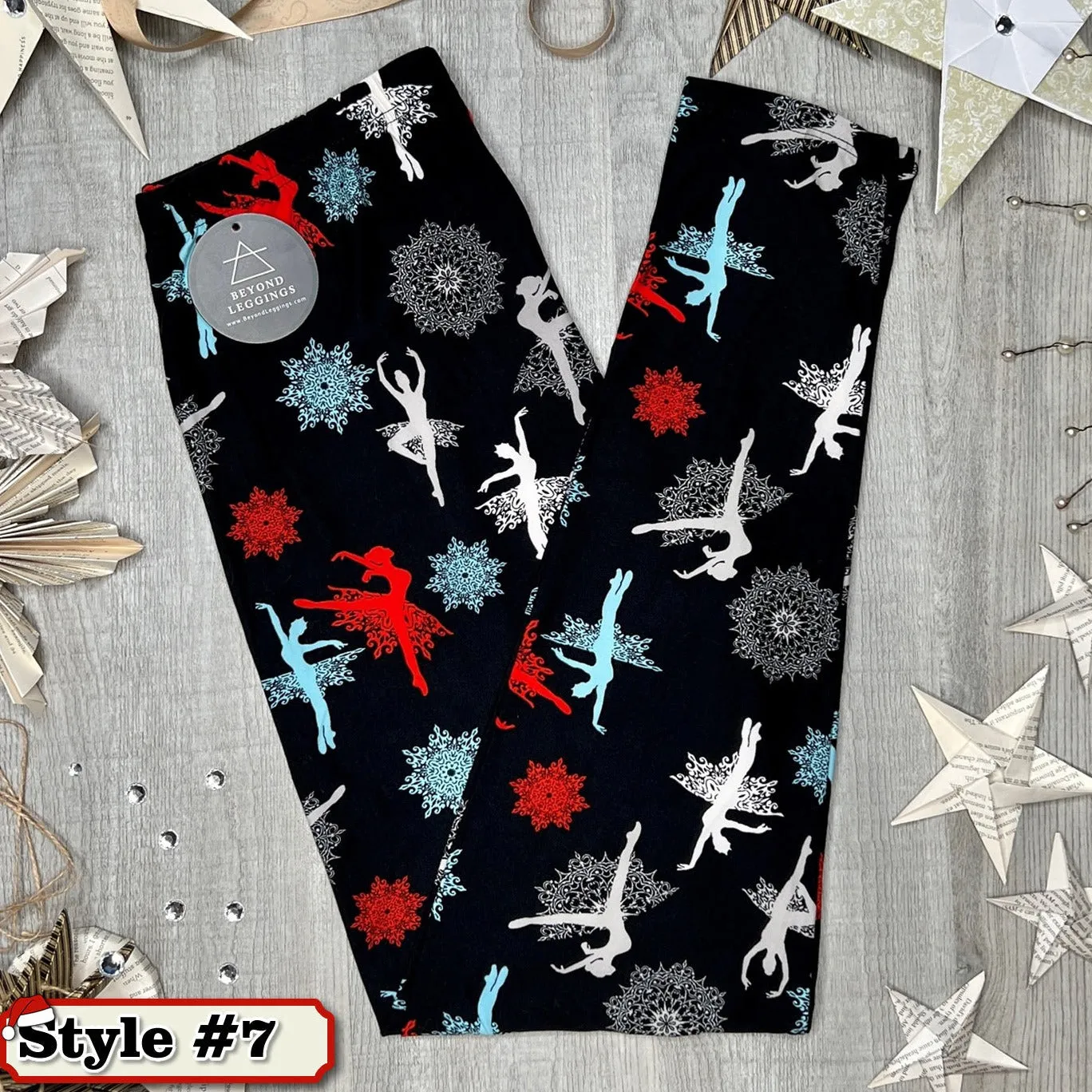 Mystery Christmas Print Soft Leggings