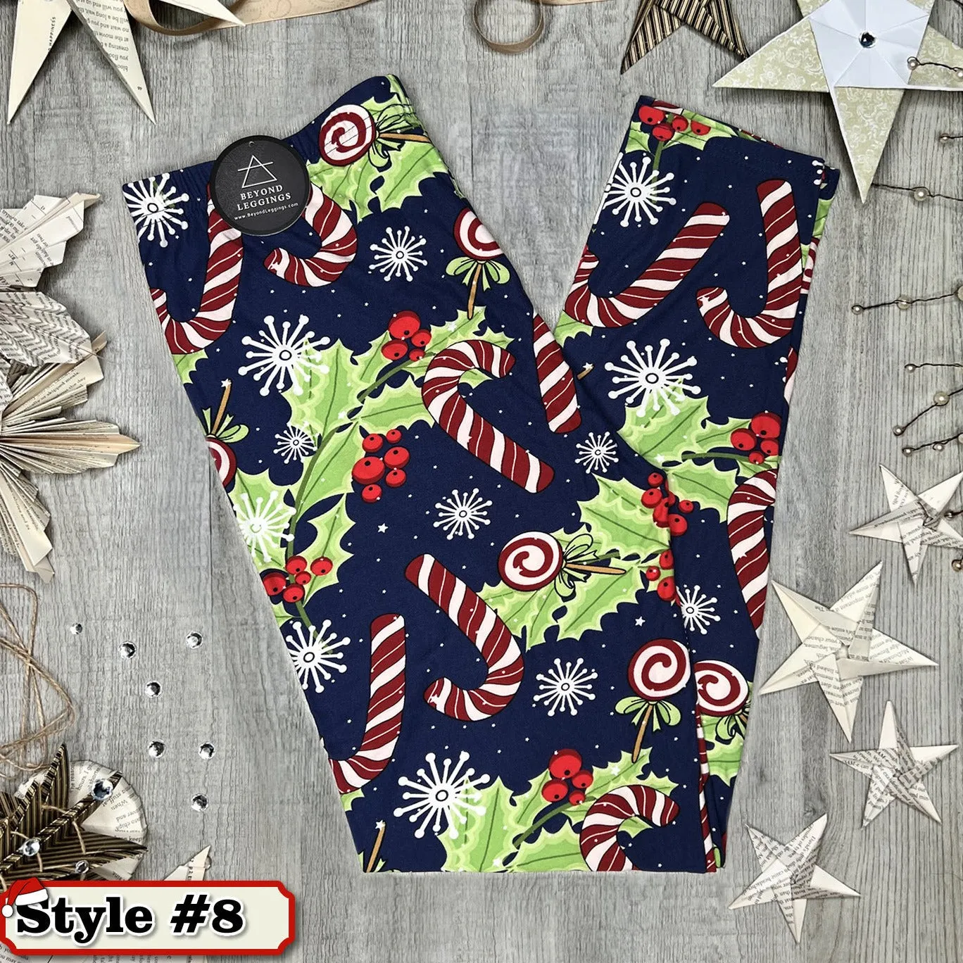 Mystery Christmas Print Soft Leggings