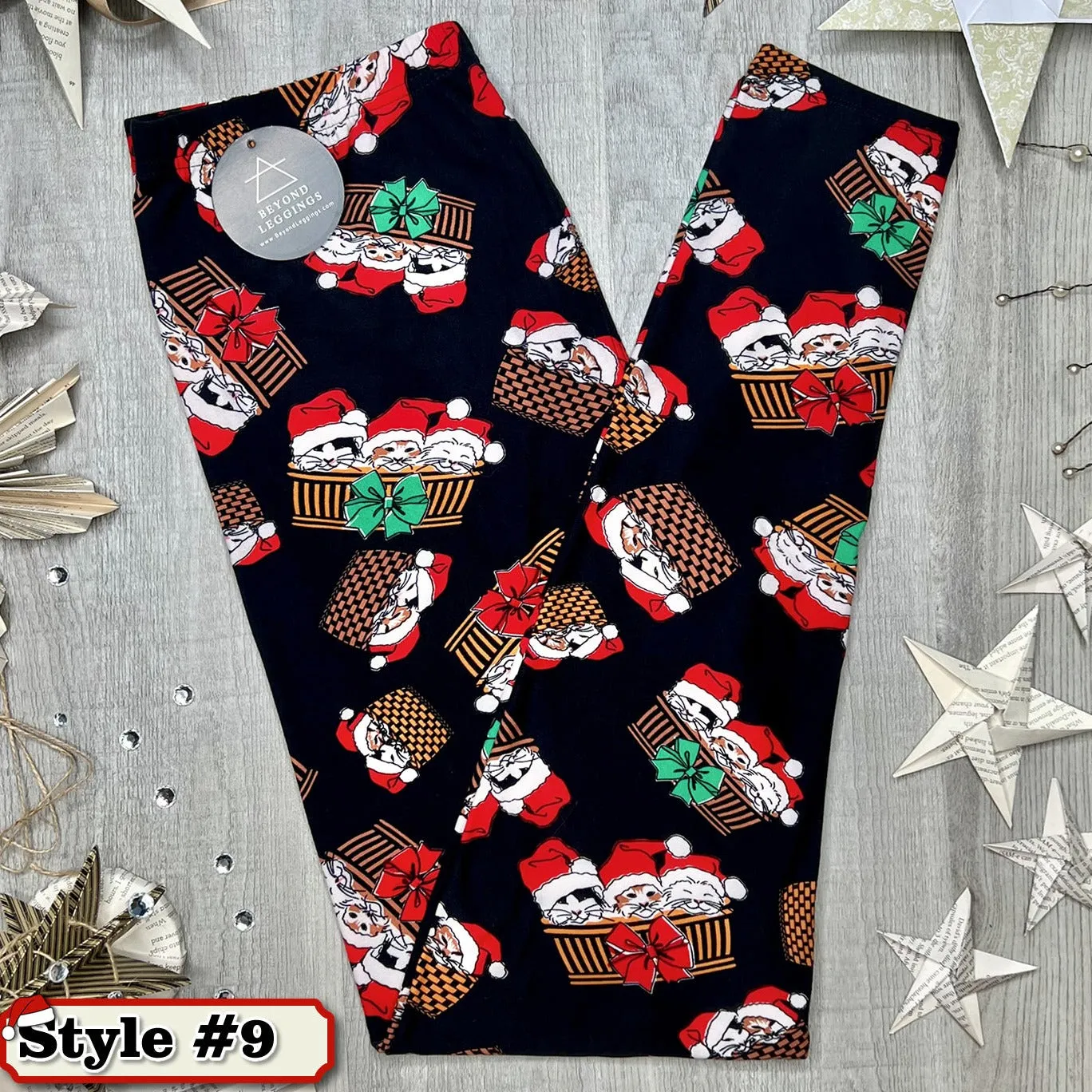 Mystery Christmas Print Soft Leggings