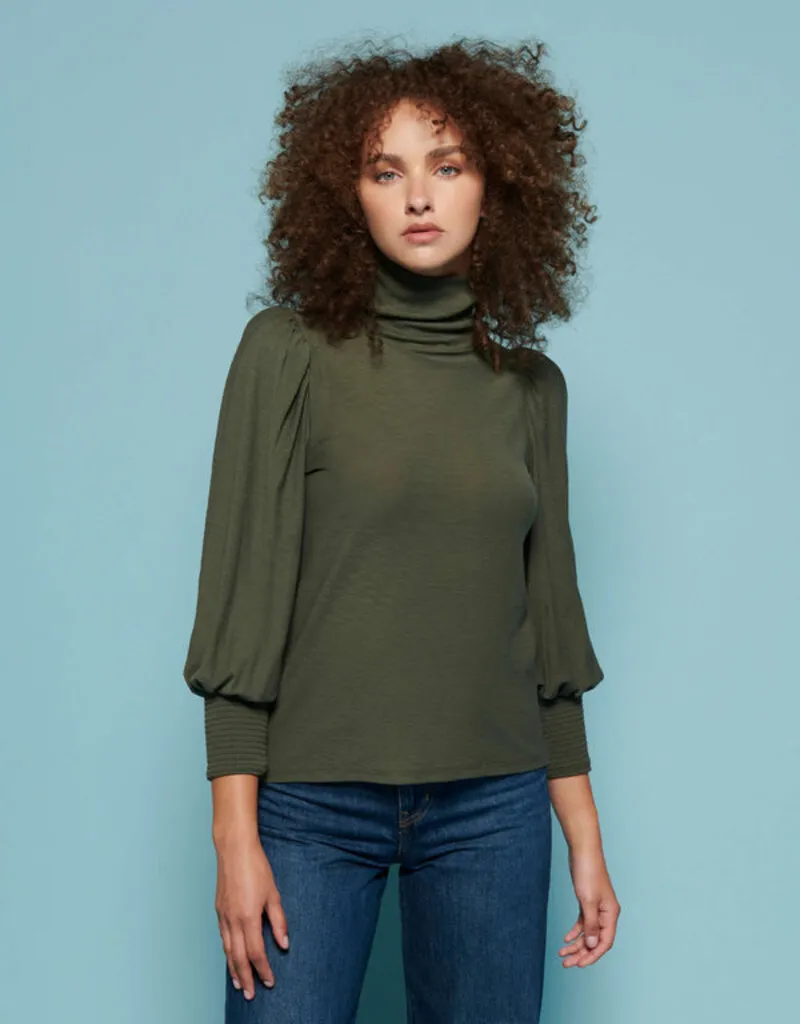 Nation Sawyer Turtleneck - Stoned Moss