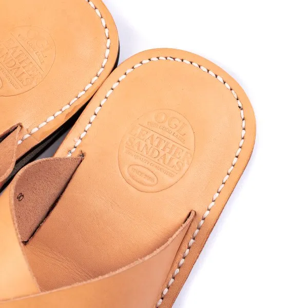 Obbi Good Label X Dr Sole Leather Cross Sandals in Natural