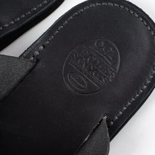 OGL X Dr. Sole Leather Cross Sandals in Black