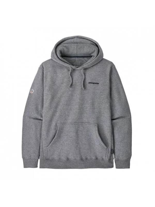 Patagonia Fitz Roy Icon Uprisal Hoody : Gravel Heather