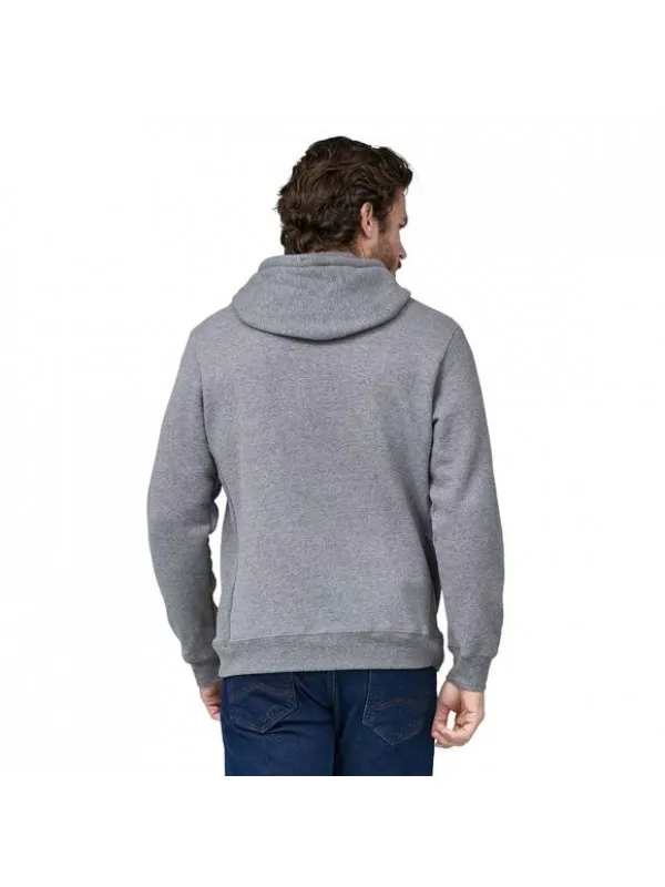 Patagonia Fitz Roy Icon Uprisal Hoody : Gravel Heather