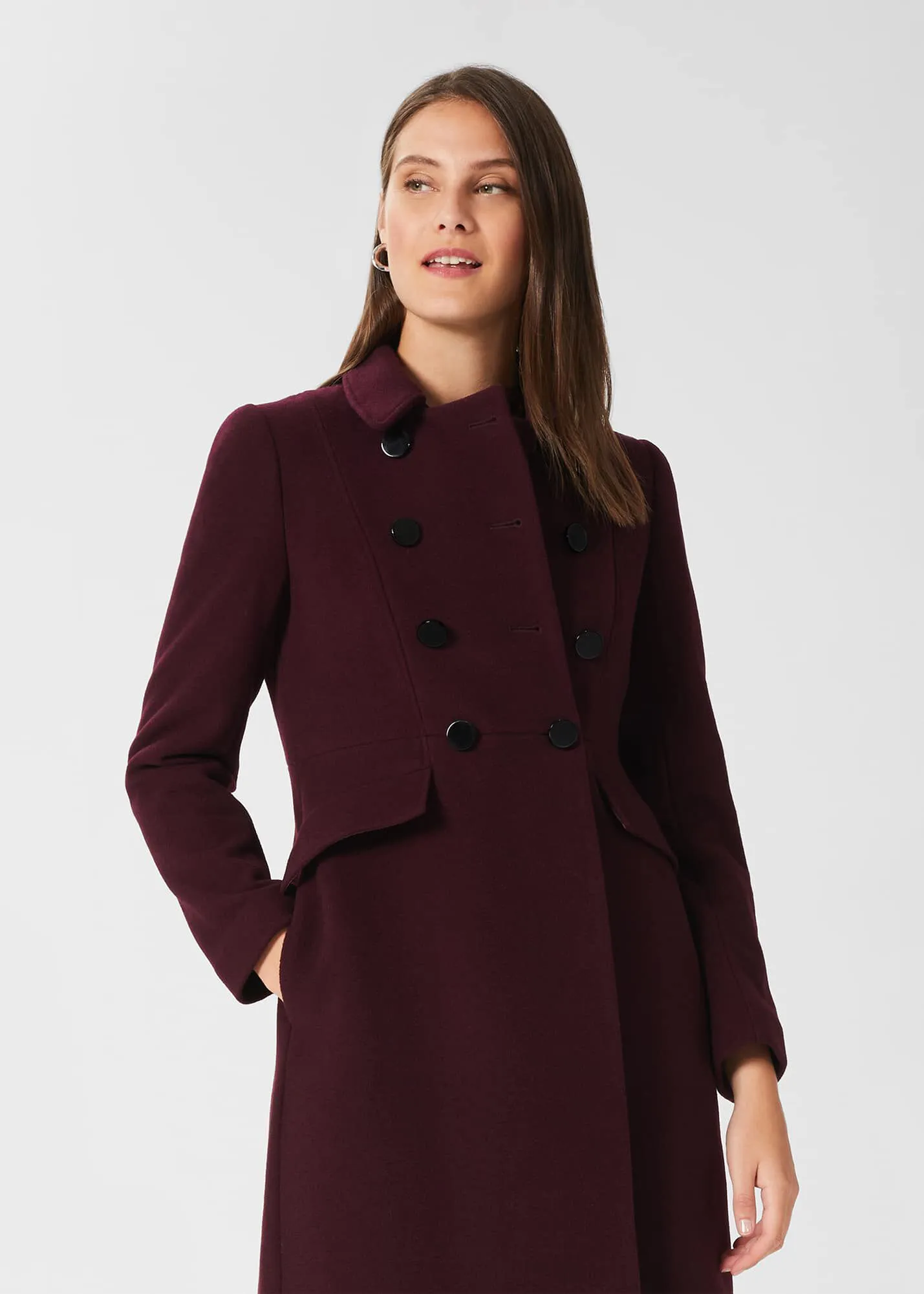 Petite Janaya Wool Blend Coat 