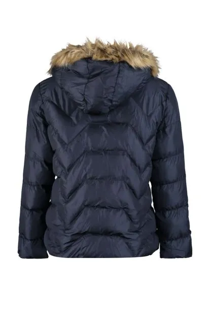 Regular Fit Hooded Fur Detailed Puffer Coat