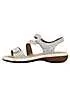 Rieker 659C7 Ladies White Hook & Loop Sandals