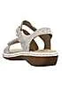 Rieker 659C7 Ladies White Hook & Loop Sandals