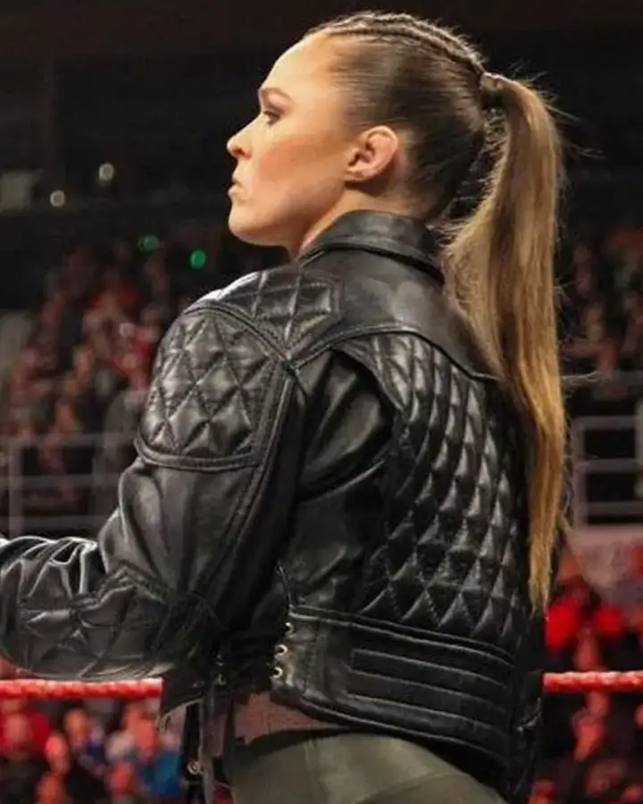 Ronda Rousey Black Leather Jacket | William Jacket