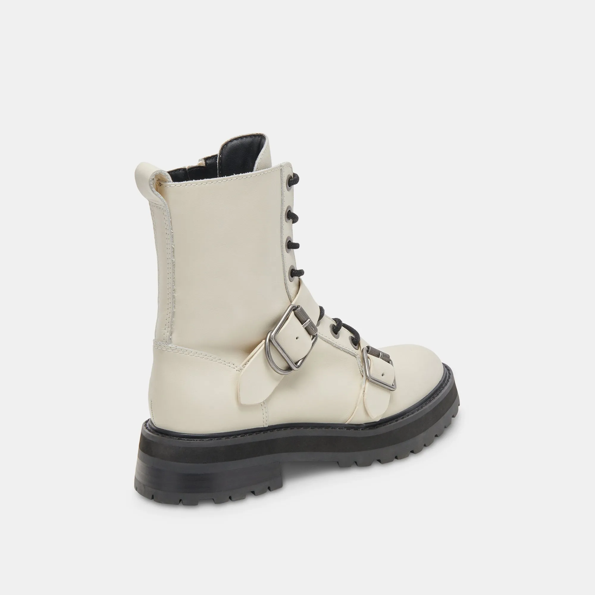 RONSON BOOTS OFF WHITE LEATHER