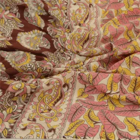 Sanskriti Vintage Dupatta Long Stole Pure Cotton Block Printed Kalamkari Scarves