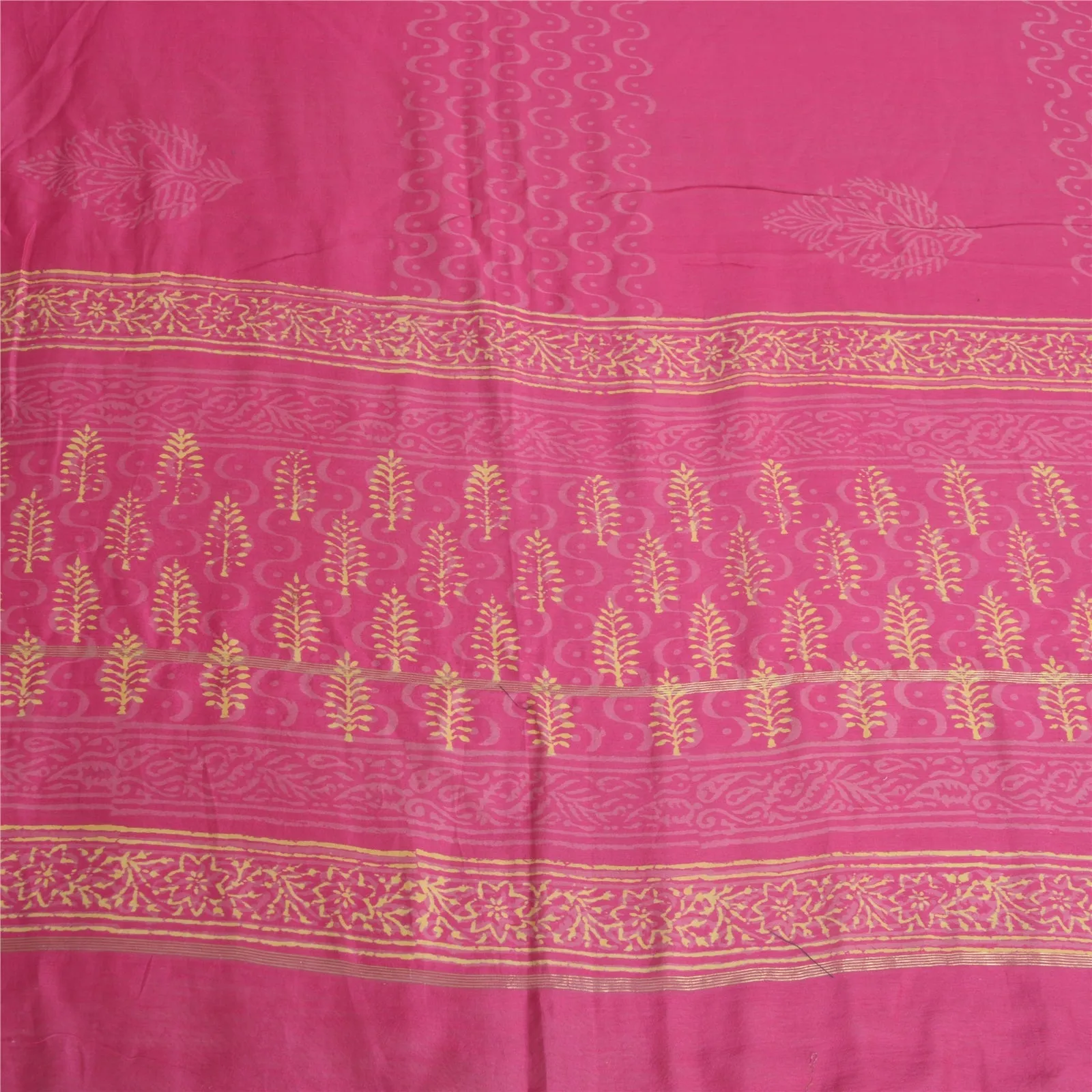 Sanskriti Vintage Long Dupatta Pink Hand Block Printed Pure Cotton Stole Scarves