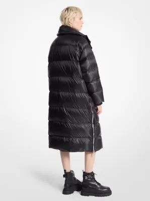 Satin Ciré Puffer Coat