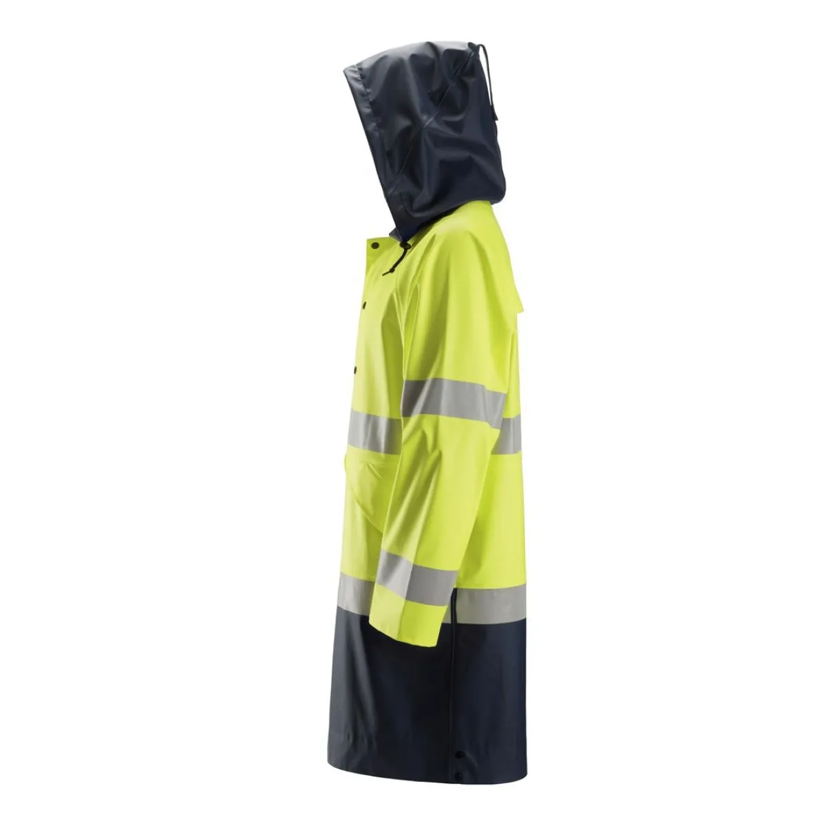 Snickers 8261 ProtecWork, Rain Jacket PU, Class 3 - High Vis Yellow 