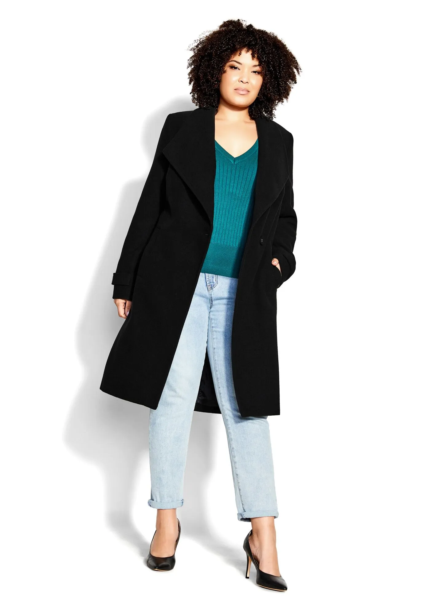 So Sleek Coat - black