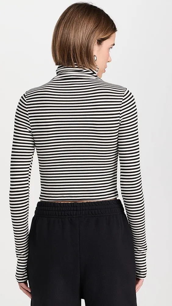 Splits59   Jackson Rib Cropped Turtleneck 