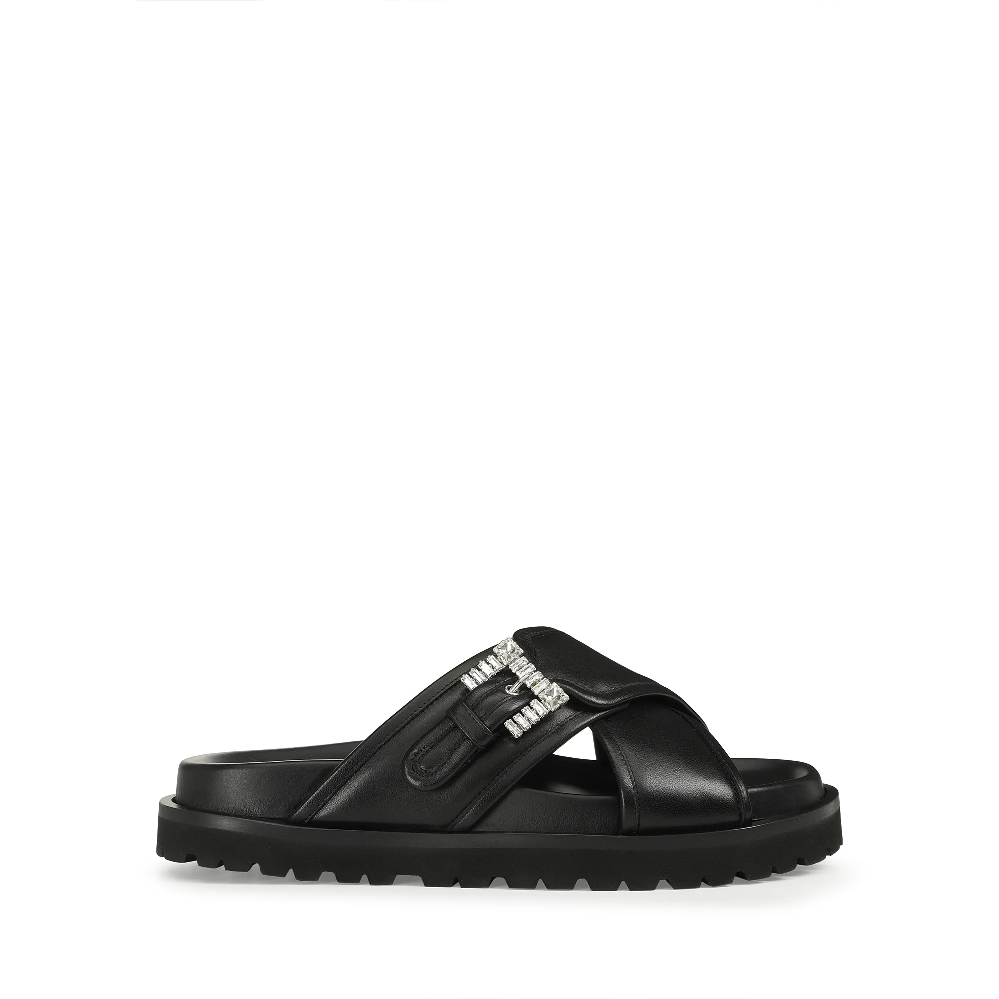 sr Twenty Buckle - Flat sandals Black