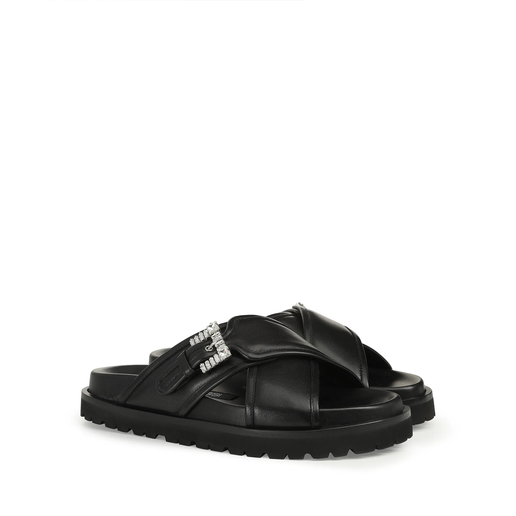 sr Twenty Buckle - Flat sandals Black