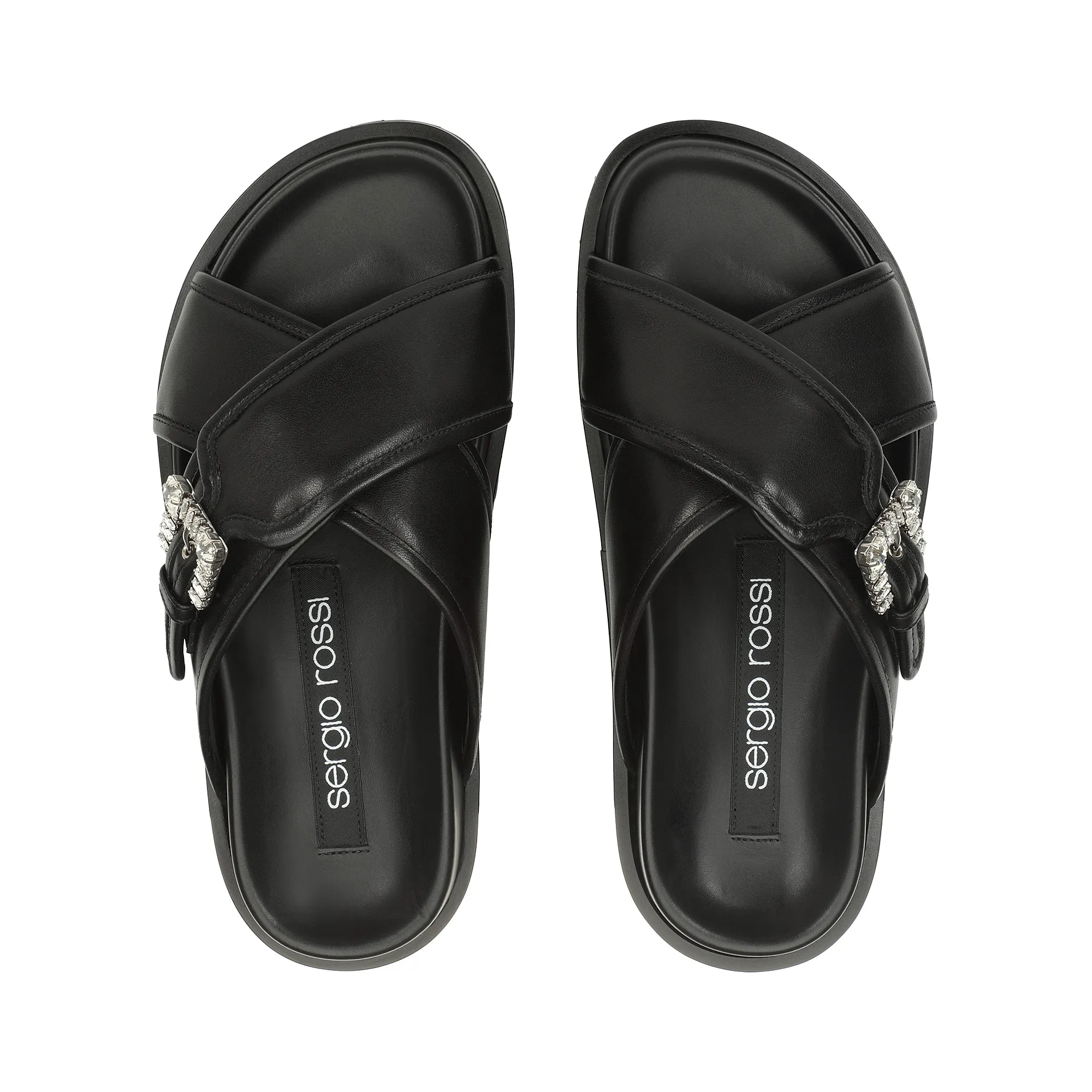 sr Twenty Buckle - Flat sandals Black