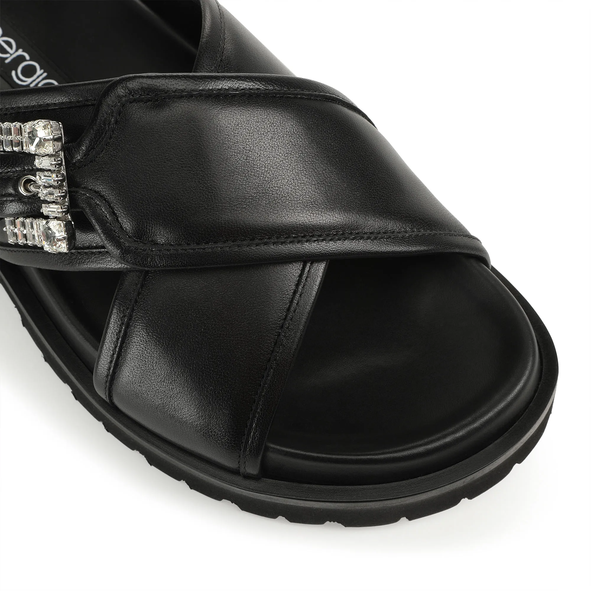 sr Twenty Buckle - Flat sandals Black