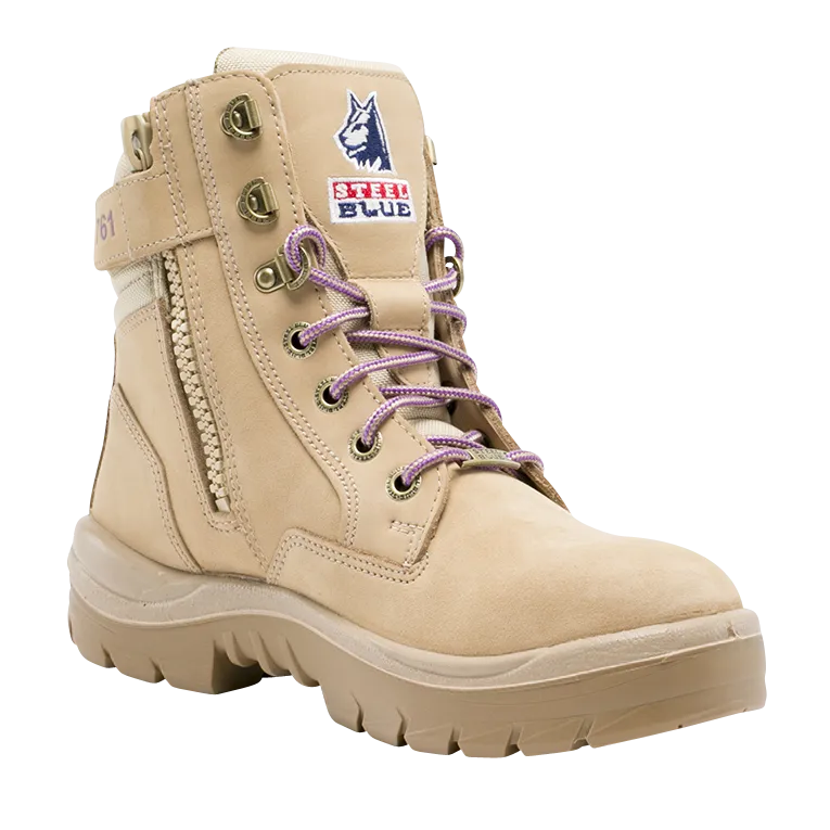 Steel Blue Southern Cross Ladies Steel Cap Zip Sided Safety Work Boots