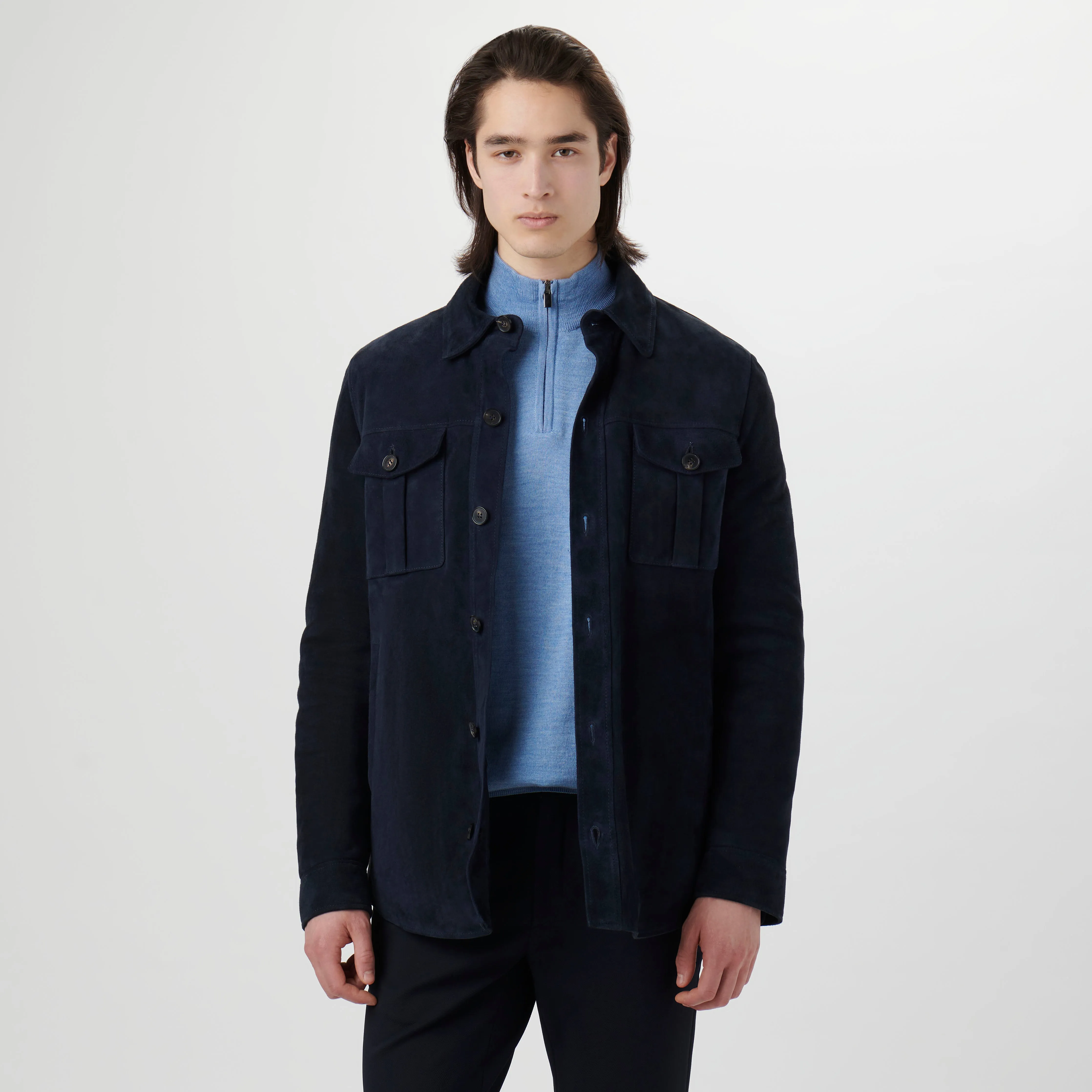 Suede Shirt Jacket