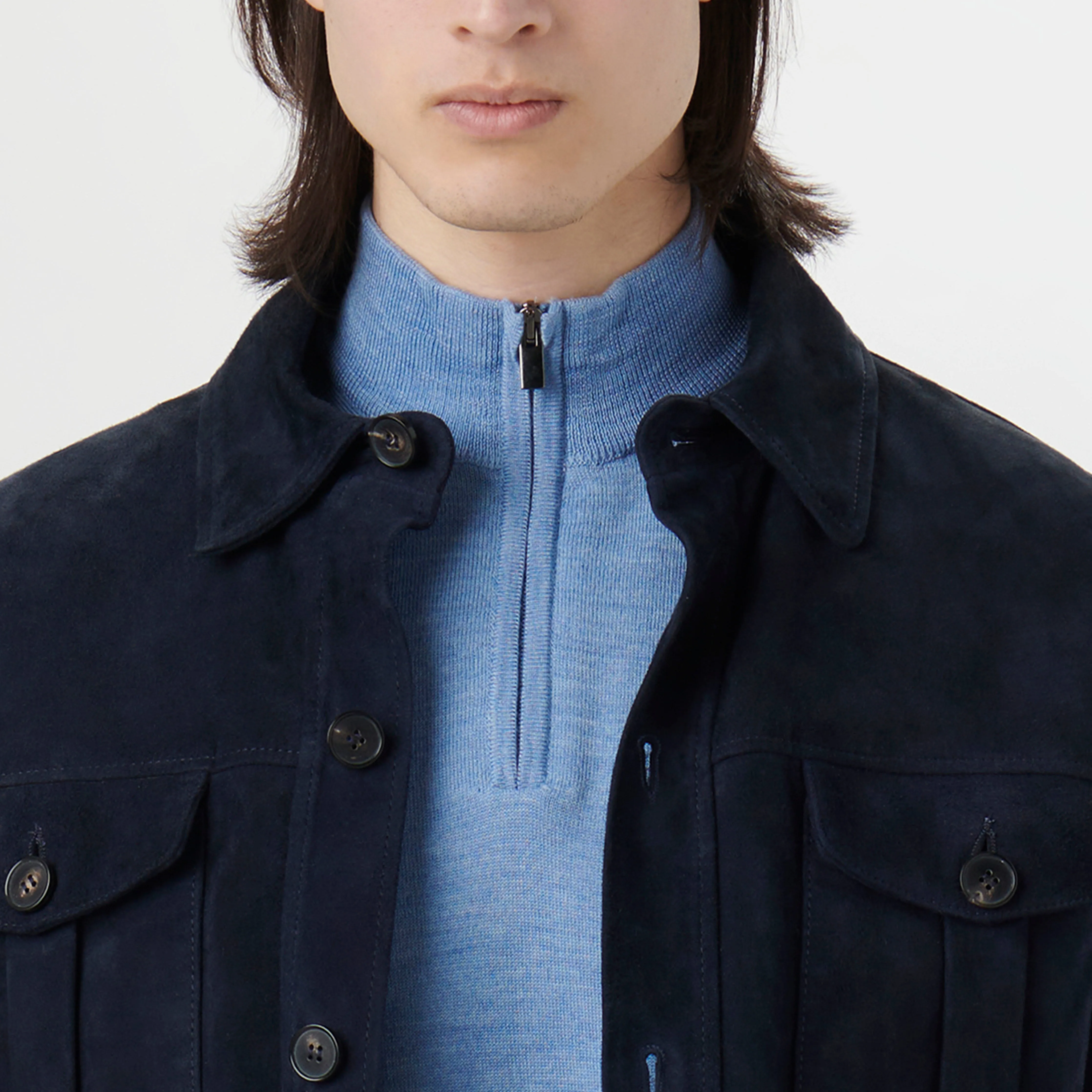 Suede Shirt Jacket