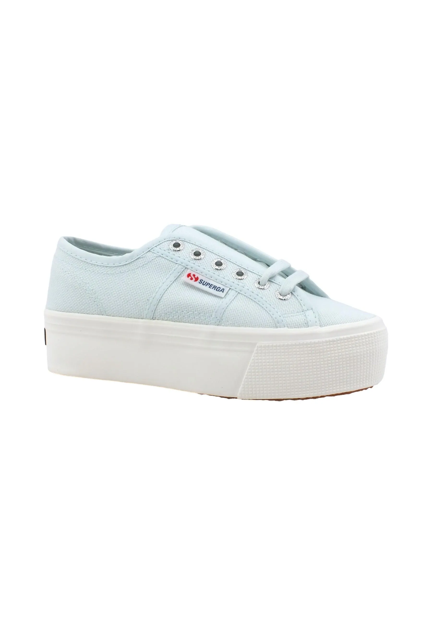 SUPERGA 2790 Sneaker Platform Donna Azure Ice Avorio S9111LW