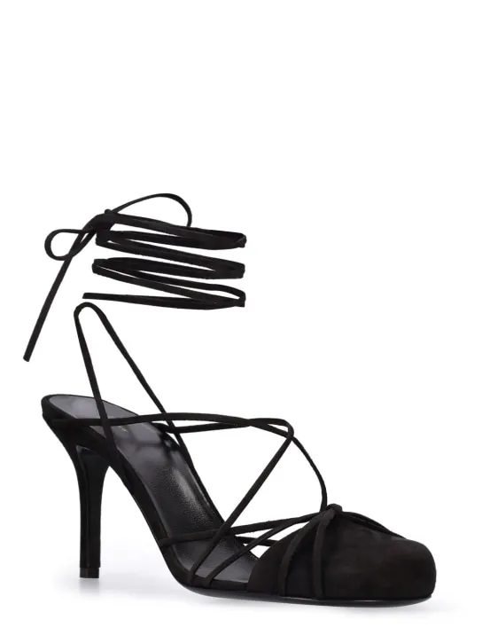 The Row   90mm Joan suede sandals 