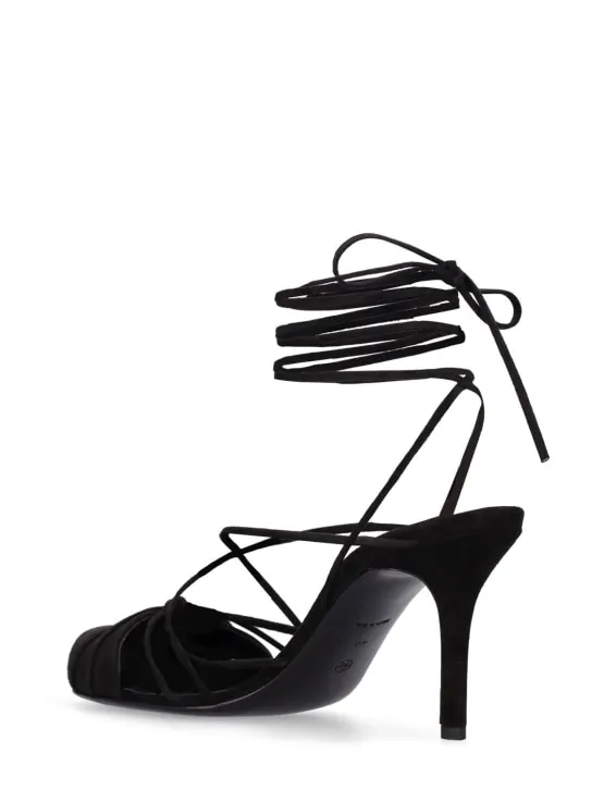 The Row   90mm Joan suede sandals 