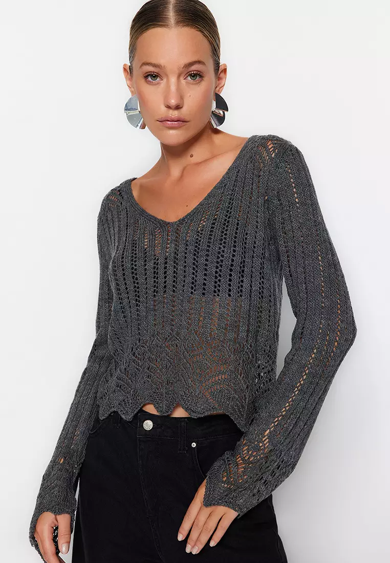 Trendyol Openwork Knitwear Sweater