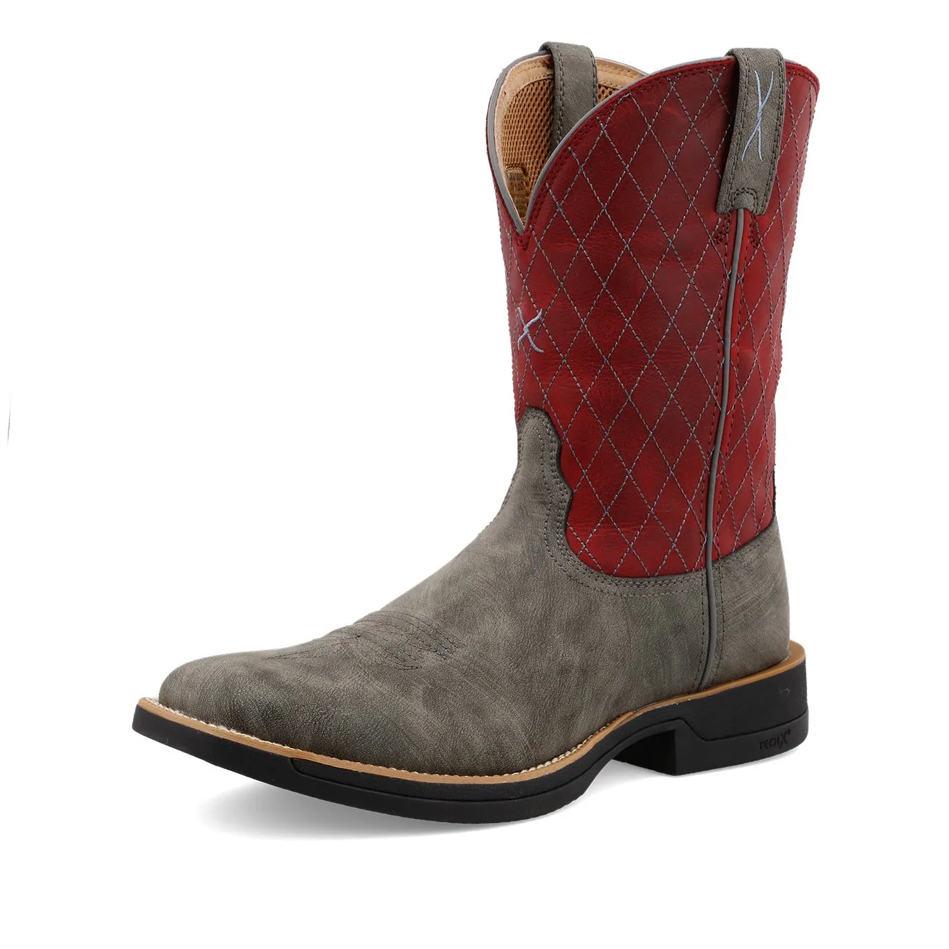 Twisted X Men's 11 Tech X Boot in Grey & Red