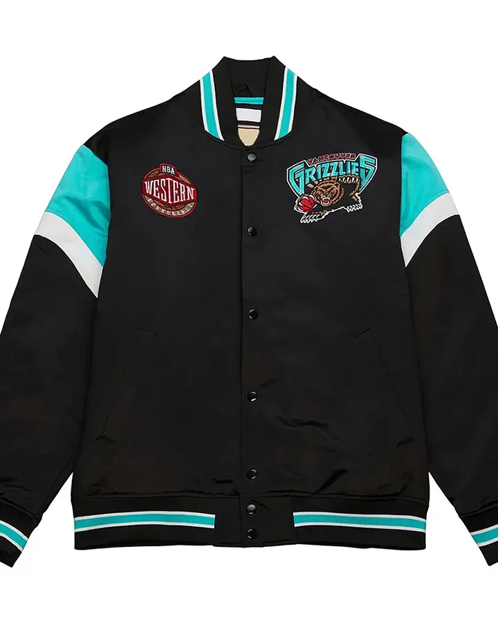 Vancouver Grizzlies Western Satin Jacket - William Jacket