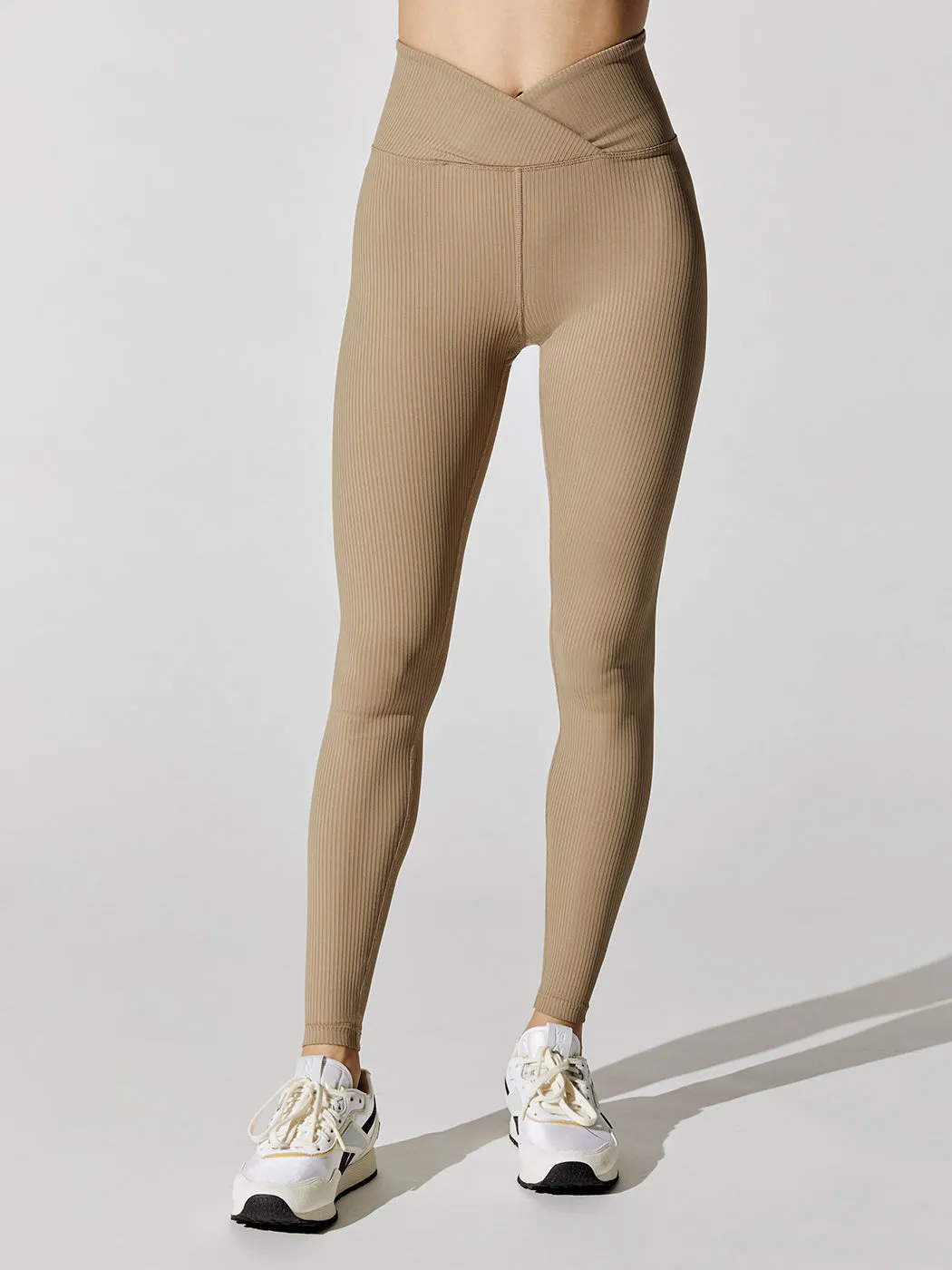 Veronica Ribbed Legging - Caribou