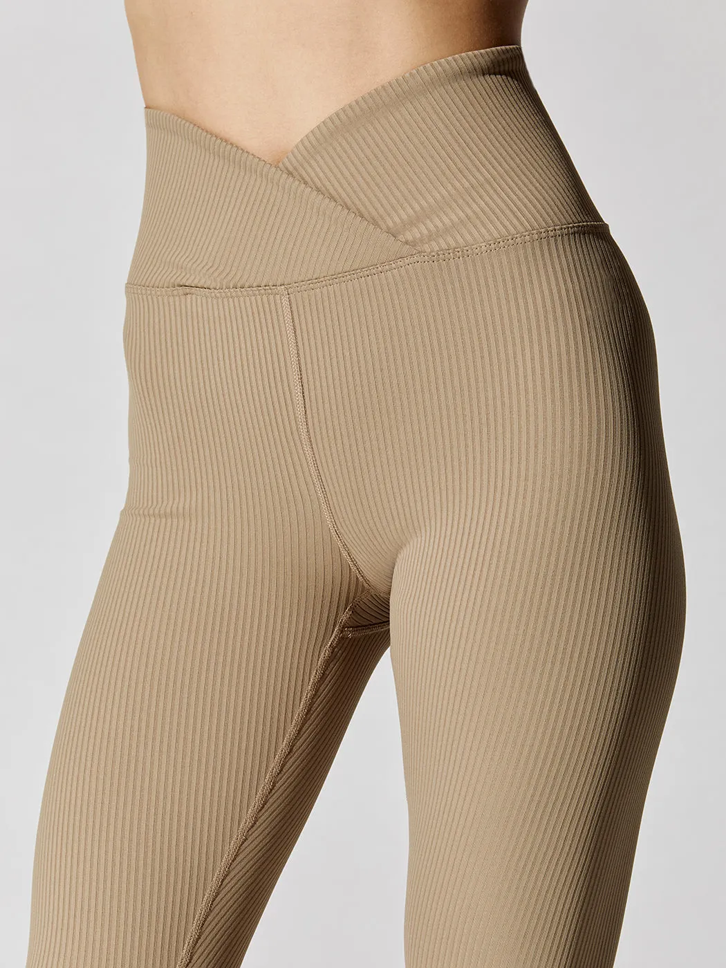 Veronica Ribbed Legging - Caribou