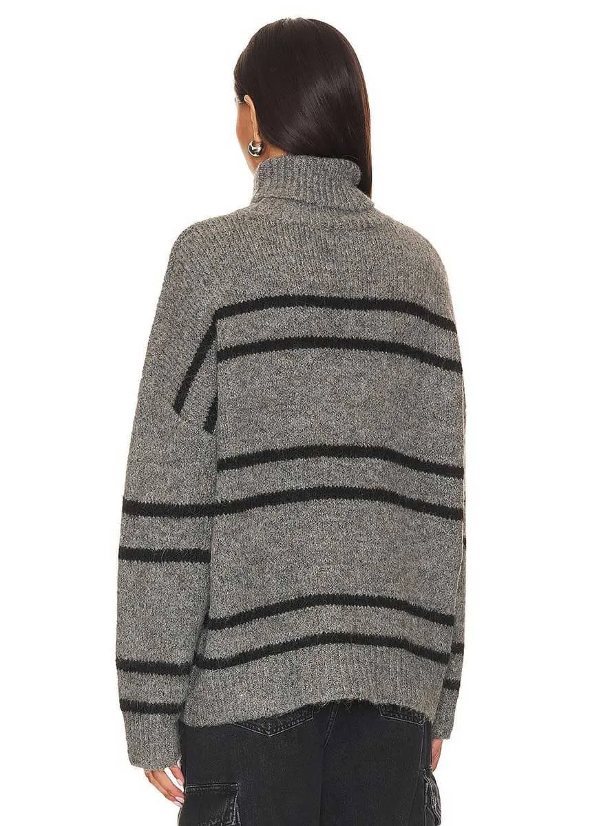 Veronica Sweater - Grey & Black