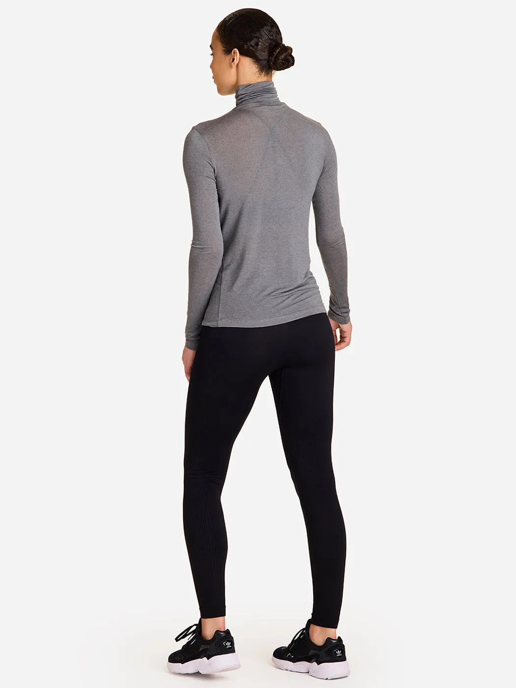 Washable Cashmere Turtleneck - Grey