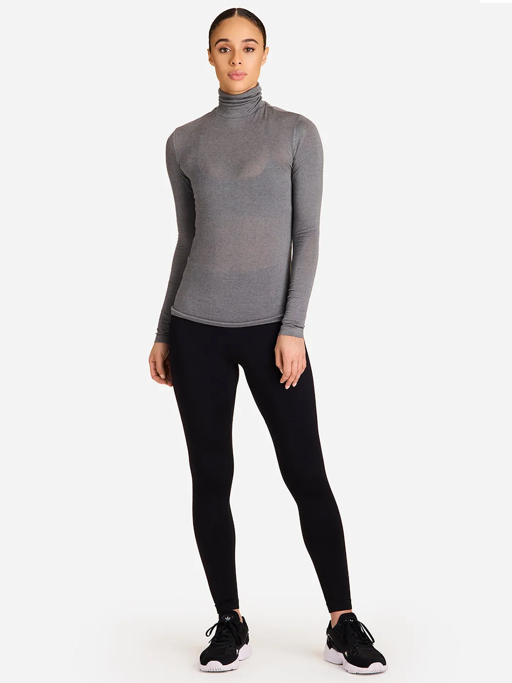 Washable Cashmere Turtleneck - Grey