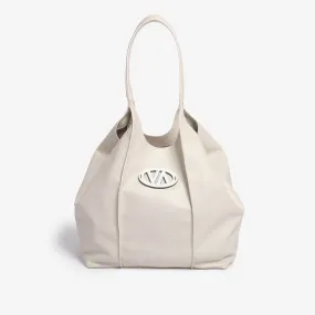 White calf leather bag